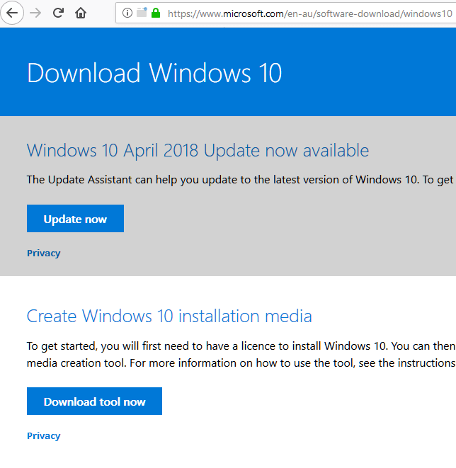 Download windows 10 iso 64 bit